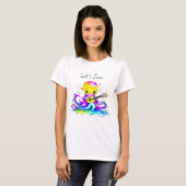 T-shirt Jam | Octopus Jouer Guitare Acoustique (Devant entier)