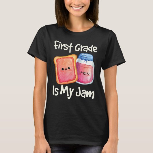 T-shirt Jam & Toast Première Grade Is My Jam 1st Grade (Devant)