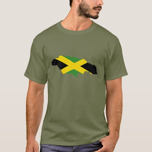 T-shirt Jamacain Island - Fiers Jamaïcains - Chemise Regga (Devant)