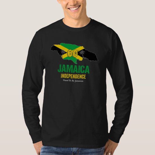 T-shirt Jamaica 60th Celebration Independence Proud Jamaic (Devant)