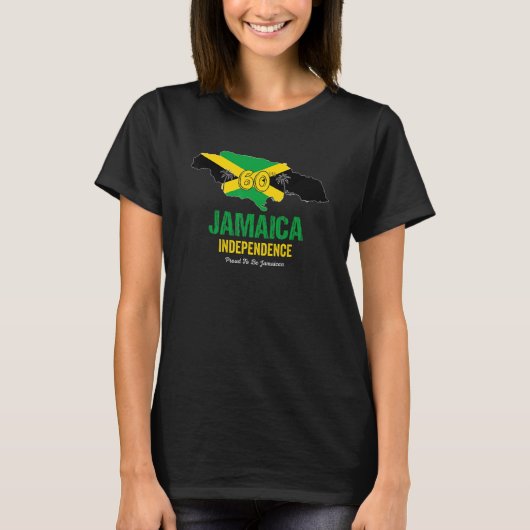T-shirt Jamaica 60th Celebration Independence Proud Jamaic (Devant)