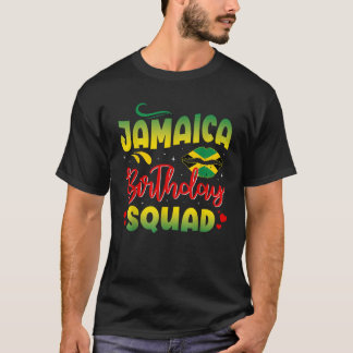 T-shirt Jamaica Anniversaire de l'escouade drôle de filles