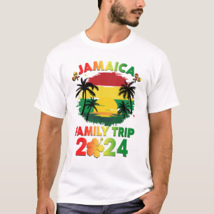 T-shirt Jamaica Family Trip 2024 Beach Vacation Jamaican C