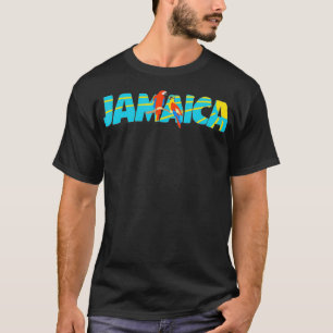 T-shirt Jamaica Island Parrot Bird Sun
