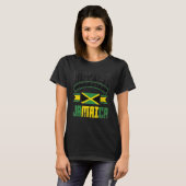 T-shirt Jamaica Jamaican Jamaica Flag Happiest When Im in (Devant entier)