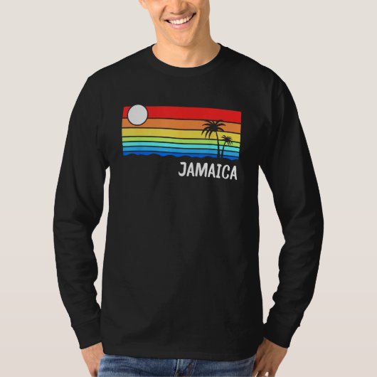 T-shirt Jamaica Sunset Design Jamaican Island Vacation Jam (Devant)