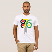 T-shirt jamaïcain d'indicatif régional 876 (Devant entier)
