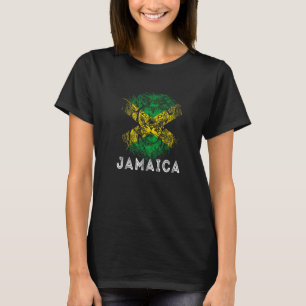 T-shirt Jamaïcain King Safari tête Lion Carribean Jamaïcai
