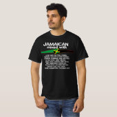T-shirt Jamaïcain Mélangé Avec Jamaïque Fière Groupe Qui C (Devant entier)