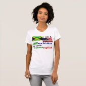 T-shirt Jamaïcaine américaine (Devant entier)