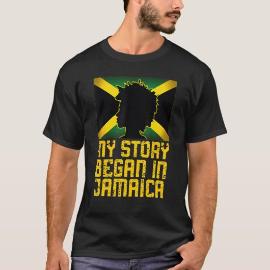 T-shirt Jamaïcaine Moms Jamaïcains Mon Histoire A Commencé (Devant)