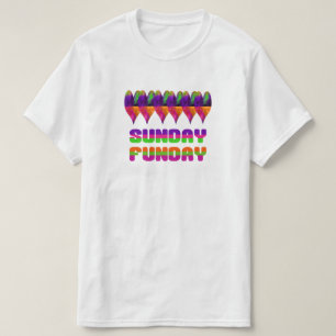 T-shirt Jamaican Heart Sunday Funday