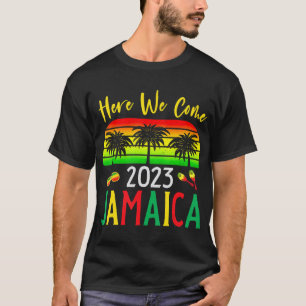 T-shirt Jamaïque 2023 Nous Venons À Jumeler Vacances Famil