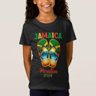 T-Shirt Jamaïque 2024 Flip Flop Vacation Plage tropicale