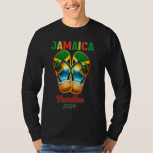 T-shirt Jamaïque 2024 Flip Flop Vacation Plage tropicale
