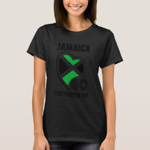 T-shirt Jamaïque 60e anniversaire de l'indépendance Coeur