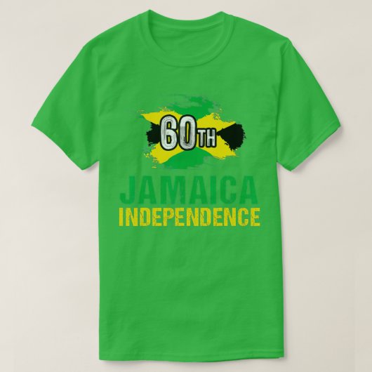 T-shirt Jamaïque 60e anniversaire de l'indépendance des co (Design devant)