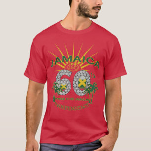 T-shirt Jamaïque 60ème indépendance Fière d'être Jamaïcain
