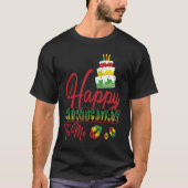 T-shirt Jamaïque Birthday Cake Joyeux anniversaire pour mo (Devant)