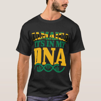 T-shirt Jamaïque C'est dans mon ADN Jamaïcain Flag Pride T
