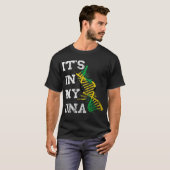 T-shirt Jamaïque C'est dans mon ADN Jamaïcain Pride Racine (Devant entier)