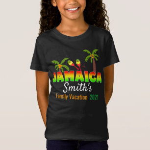 T-Shirt Jamaïque Colorful Custom Matching Groupe Vacances 