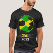 T-shirt Jamaïque Drapeau 2022 Supporter Jamaïcain Soccer T (Devant)