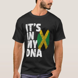 T-shirt Jamaïque Drapeau Jamaican Pride Adn Hommes Femmes 