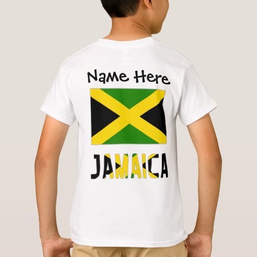 T-shirt Jamaïque et Jamaïque avec votre nom (Dos)