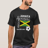 T-shirt JAMAÏQUE FLAG Football Mondial (Devant)