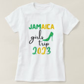 T-shirt Jamaïque Girls Trip 2023 groupe appariement, texte (Design devant)