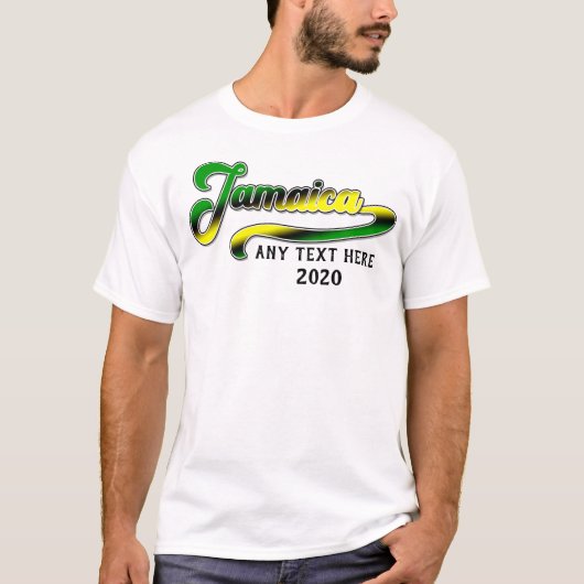 T-shirt Jamaïque Green Black Yellow Cruise Group Correspon (Devant)