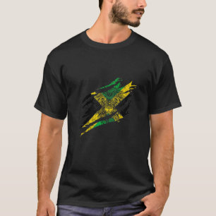 T-shirt Jamaïque Héroïque drapeau jamaïcain Fierté des rac