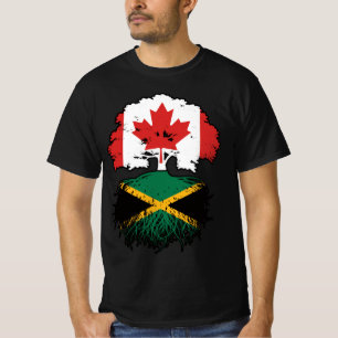 T-shirt Jamaïque Jamaïcaine Canadian Canada Tree Roots Dra