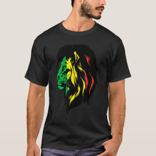 T-shirt Jamaïque Lion Rastafarian Reggae Jamaïcain Vintage