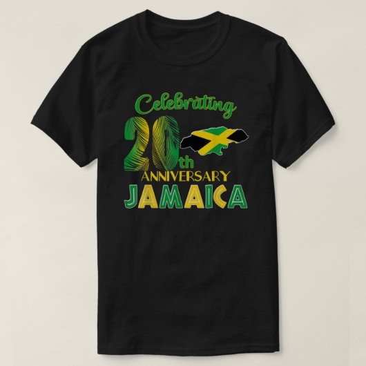 T-shirt Jamaïque Mariage Lune de miel 10e 50e 25e Annivers (Design devant)
