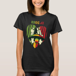 T-shirt Jamaïque OVNI Reggae Heart Rasta Souvenir Rastafar