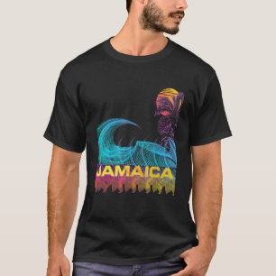 T-shirt Jamaïque Retro 80s Style Vintage Surf Vaporwave
