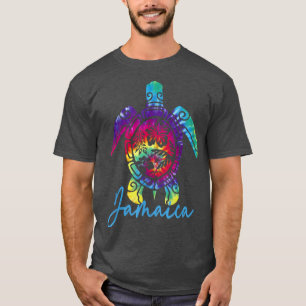 T-shirt Jamaïque Tie Dye Sea Turtle Correspondant Vacatio 