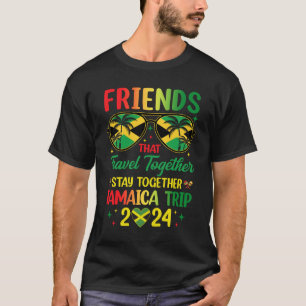 T-shirt Jamaïque Voyage 2024 Amis de vacances Voyage Jamaï