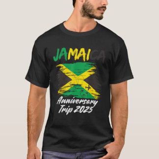 T-shirt Jamaïque Voyage Anniversaire 2025 Couple Summer Va