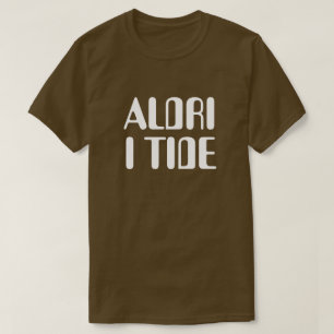 T-shirt jamais à l'heure en norvégien brun