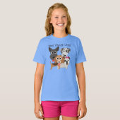 T-shirt Jamais Assez De Chiens (Devant entier)
