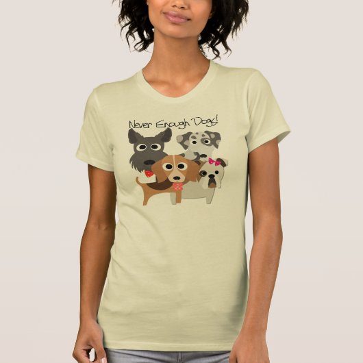 T-shirt Jamais Assez De Chiens (Devant)