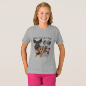 T-shirt Jamais Assez De Chiens (Devant entier)