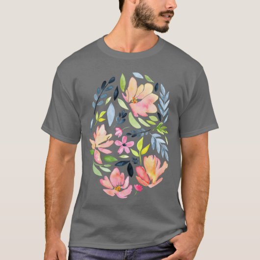 T-shirt Jamais assez de fleurs drôle (Devant)