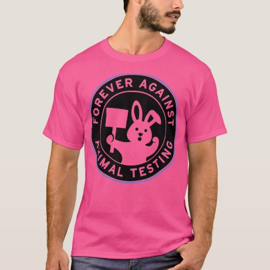 T-shirt Jamais Contre Les Essais Animaux (Devant)