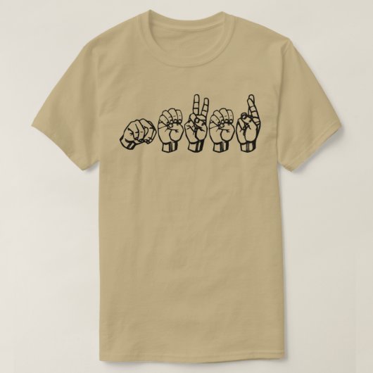 T-shirt Jamais dans ASL (Design devant)
