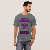 T-shirt Jamais… guerrier fibro (Devant entier)