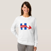 T-shirt jamais Hillary (Devant entier)